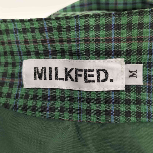 ミルクフェド MILKFED. PLAID CHECK TUCKED SKIRT レディース M