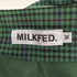 ミルクフェド MILKFED. PLAID CHECK TUCKED SKIRT レディース M