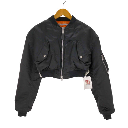 ジョンローレンスサリバン JOHN LAWRENCE SULLIVAN NYLON SATIN CROPPED BOMBER JACKET レディース JPN:S