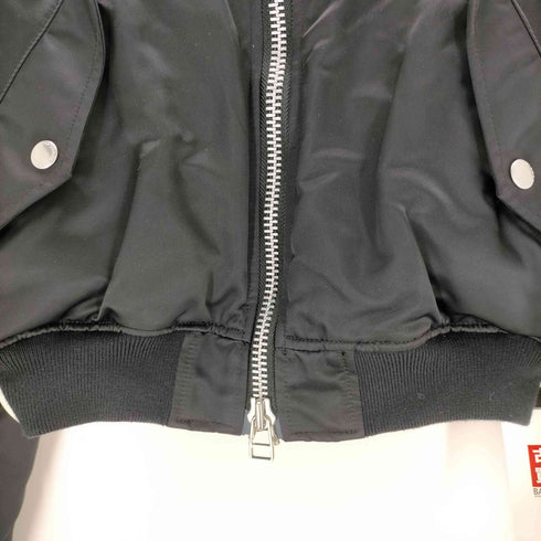 ジョンローレンスサリバン JOHN LAWRENCE SULLIVAN NYLON SATIN CROPPED BOMBER JACKET レディース JPN:S