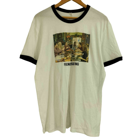 charlie southernボディ FRIENDSGIVING 海外ドラマ プリント 半袖 リンガー Tシャツ メンズ