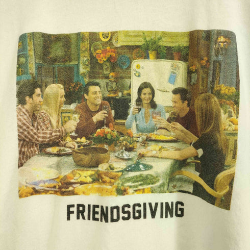 charlie southernボディ FRIENDSGIVING 海外ドラマ プリント 半袖 リンガー Tシャツ メンズ