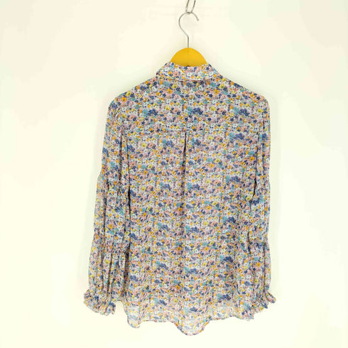 ザラ ZARA 花柄 レース フレア ブラウス シャツ レディース import:M