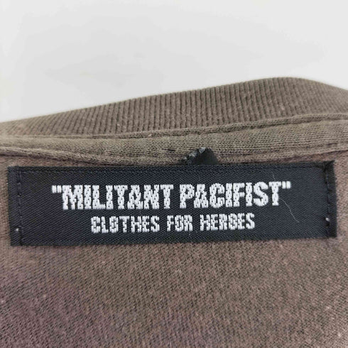 MILITANT PACIFIST アーティストプリント S/S Tシャツ メンズ JPN:S