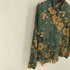 ザラ ZARA プリーツ地 花総柄L/Sシャツ レディース import:XS