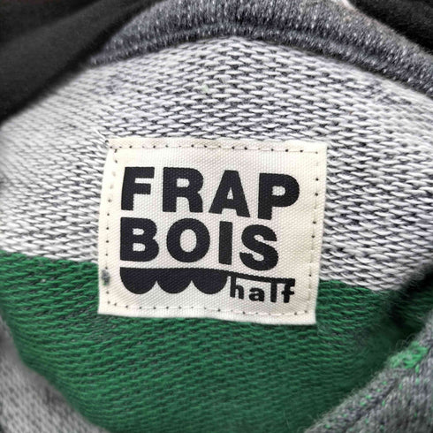 フラボア FRAPBOIS half ドットボーダー ねじれボタンパーカー メンズ 2