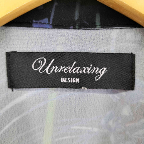 アンリラクシング unrelaxing 総柄 S/S オープンカラーシャツ メンズ