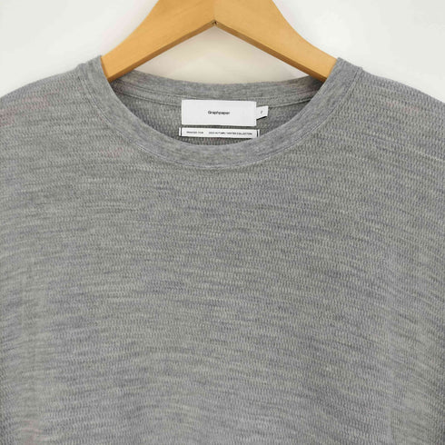 グラフペーパー Graphpaper Wool Honeycomb Crew Neck Thermal サーマル Tシャツ メンズ JPN:2