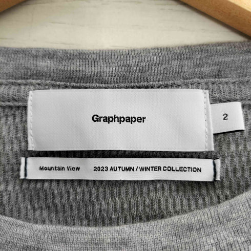 グラフペーパー Graphpaper Wool Honeycomb Crew Neck Thermal サーマル Tシャツ メンズ JPN:2