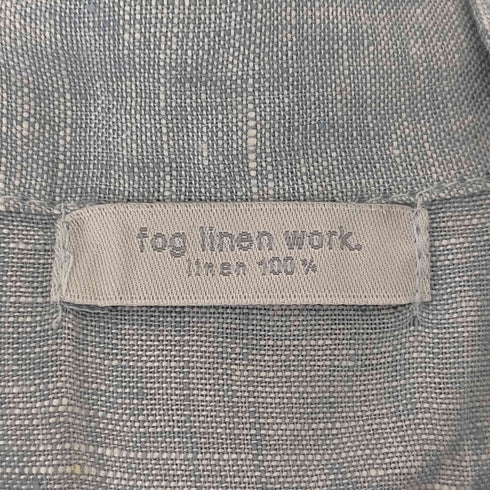 フォグリネンワーク fog linen work リトアニア製 リネンシャツワンピース レディース