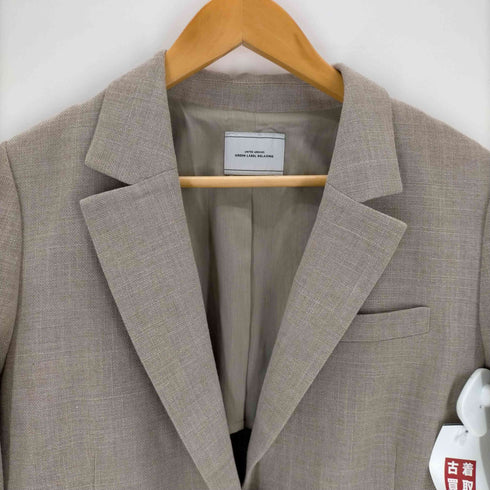 ユナイテッドアローズグリーンレーベルリラクシング UNITED ARROWS green label relaxing リネンライク テーラード ジャケット レディース 36