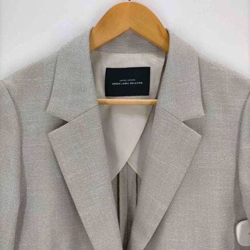 ユナイテッドアローズグリーンレーベルリラクシング UNITED ARROWS green label relaxing スラブ シングル 1B ジャケット ―ウォッシャブル・防シワ― レディース 38