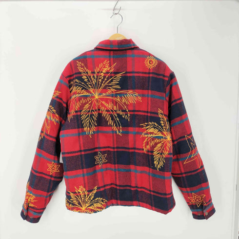 ビリオネアボーイズクラブ Billionaire Boys Club ヤシ柄 チェックシャツジャケット メンズ JPN:L