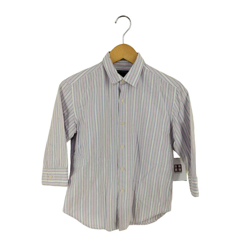 ラルフローレンスポーツ RALPH LAUREN SPORT SLIM FIT ストライプ レギュラーカラーシャツ レディース import:M