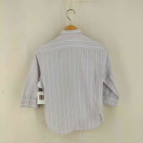 ラルフローレンスポーツ RALPH LAUREN SPORT SLIM FIT ストライプ レギュラーカラーシャツ レディース import:M