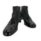 ショセ CHAUSSER エナメル スエード切替ショートブーツ レディース 36