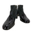 ショセ CHAUSSER エナメル スエード切替ショートブーツ レディース 36