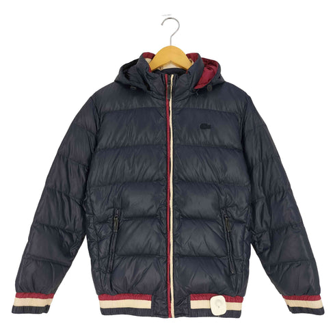 ラコステ LACOSTE トリコロール フーデッド ダウンジャケット レディース 48/3