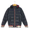 ラコステ LACOSTE トリコロール フーデッド ダウンジャケット レディース 48/3