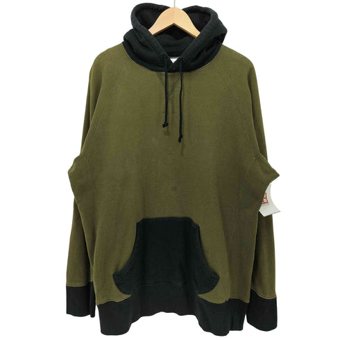 ビームスプラス BEAMS+ 日本製 バイカラープルオーバーパーカー メンズ XL