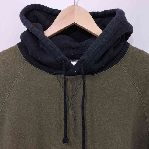 ビームスプラス BEAMS+ 日本製 バイカラープルオーバーパーカー メンズ XL