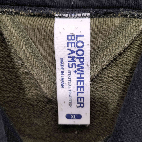 ビームスプラス BEAMS+ 日本製 バイカラープルオーバーパーカー メンズ XL