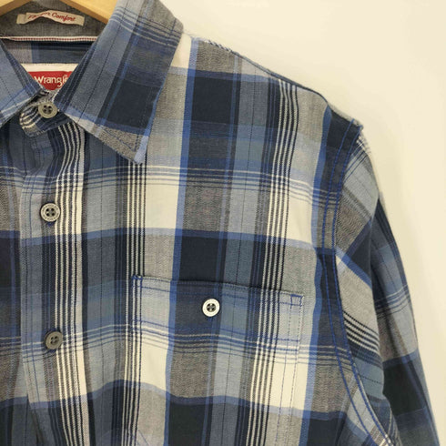 ラングラー Wrangler Flex for Comfort マドラスチェック L/S シャツ メンズ import:S