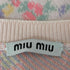 ミュウミュウ miu miu フラワープリント クルーネックカーディガン レディース 36