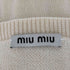 ミュウミュウ miu miu 薔薇柄 クルーネックカーディガン レディース 36