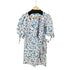 ザラ ZARA 花柄 カシュクールワンピース レディース import:M