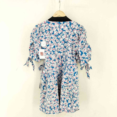 ザラ ZARA 花柄 カシュクールワンピース レディース import:M
