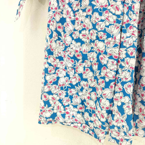 ザラ ZARA 花柄 カシュクールワンピース レディース import:M