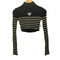 エモダ EMODA HIGH NECK CROP LOGO KNIT ハイネック クロップ ロゴ ニット レディース FREE