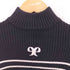 エモダ EMODA HIGH NECK CROP LOGO KNIT ハイネック クロップ ロゴ ニット レディース FREE