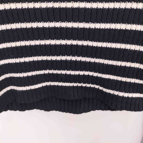 エモダ EMODA HIGH NECK CROP LOGO KNIT ハイネック クロップ ロゴ ニット レディース FREE