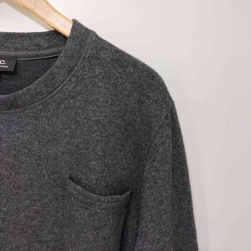 アーペーセー A.P.C. L/S ポケットニットTEE メンズ XL