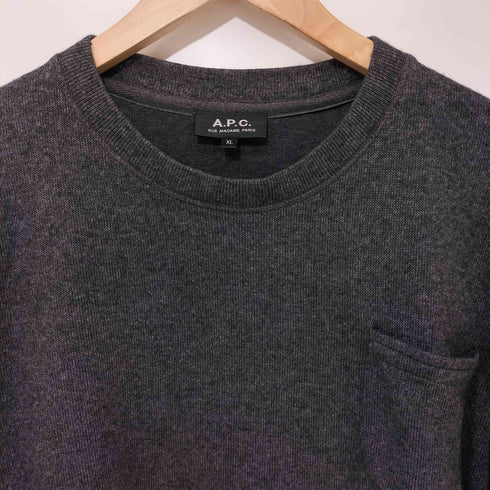 アーペーセー A.P.C. L/S ポケットニットTEE メンズ XL
