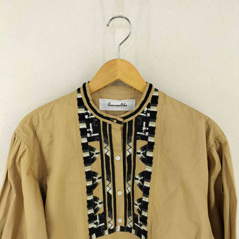サラマリカ Sara Mallika COTTON LINE EMB SHIRT レディース