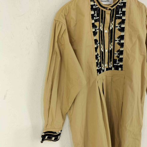 サラマリカ Sara Mallika COTTON LINE EMB SHIRT レディース