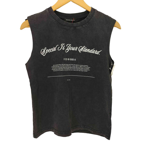 メゾンスペシャル MAISON SPECIAL 24SS Slogan Tank Top スローガン タンクトップ レディース FREE