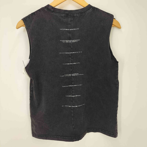 メゾンスペシャル MAISON SPECIAL 24SS Slogan Tank Top スローガン タンクトップ レディース FREE