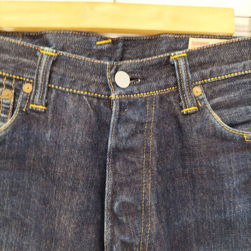 エヴィス EVISU No1 SPECIAL LOT 2001 片カモメ 赤耳 ボタンフライセルビッジデニム メンズ 33/35