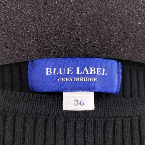 ブルーレーベルクレストブリッジ BLUE LABEL CRESTBRIDGE チェック切替 ニットワンピース レディース 36