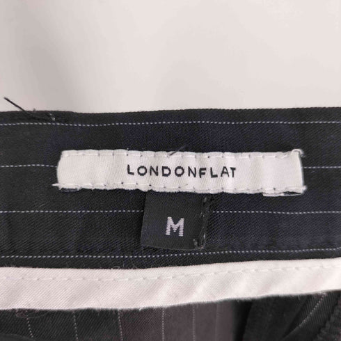 LONDONFLAT アシンメトリー タック ワイドレッグ ストライプ スラックス レディース JPN:M