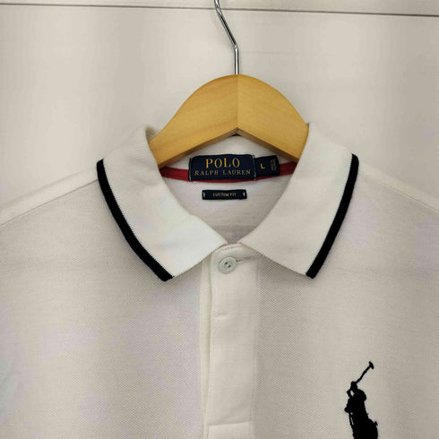 ポロラルフローレン POLO RALPH LAUREN CUSTOM FIT USA 鹿の子 S/S ポロシャツ メンズ import:L