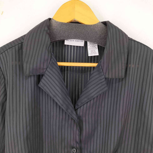 ジャクリーンスミス JACLYN SMITH 開襟 シアーシャツ ストライプ レディース import:XL
