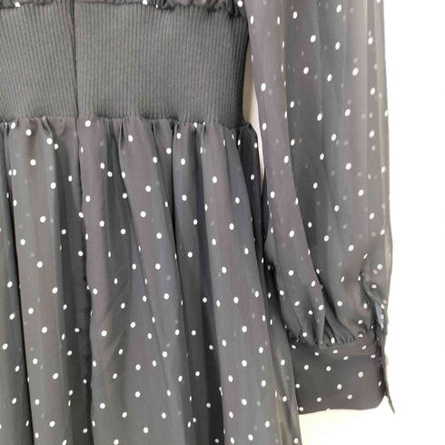 リエンダ rienda 24AW ニット コンビ ライク フレア ワンピース レディース JPN:M