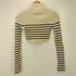 エモダ EMODA HIGH NECK CROP LOGO KNIT ハイネック クロップ ロゴ ニット レディース FREE