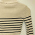 エモダ EMODA HIGH NECK CROP LOGO KNIT ハイネック クロップ ロゴ ニット レディース FREE