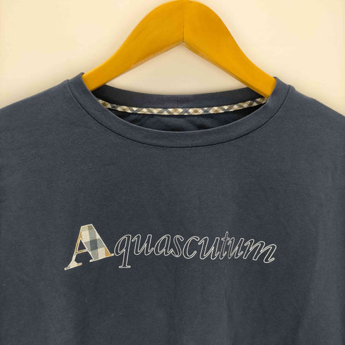 アクアスキュータム AQUASCUTUM ロゴクルーネックTシャツ レディース JPN:L